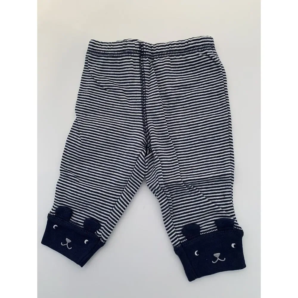 3‎ Months Carter's Bear Stripe Print 3 Piece Infant Set Long Sleeve Pants